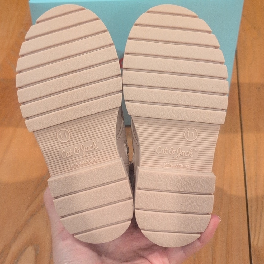Cat & Jack Size 11 Amaya Boots In Blush Pink, NEW - Picture 8 of 9